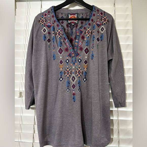 Johnny Was RUAH knit long sleeve 3/4 length Henly    Size M - Picture 2 of 14